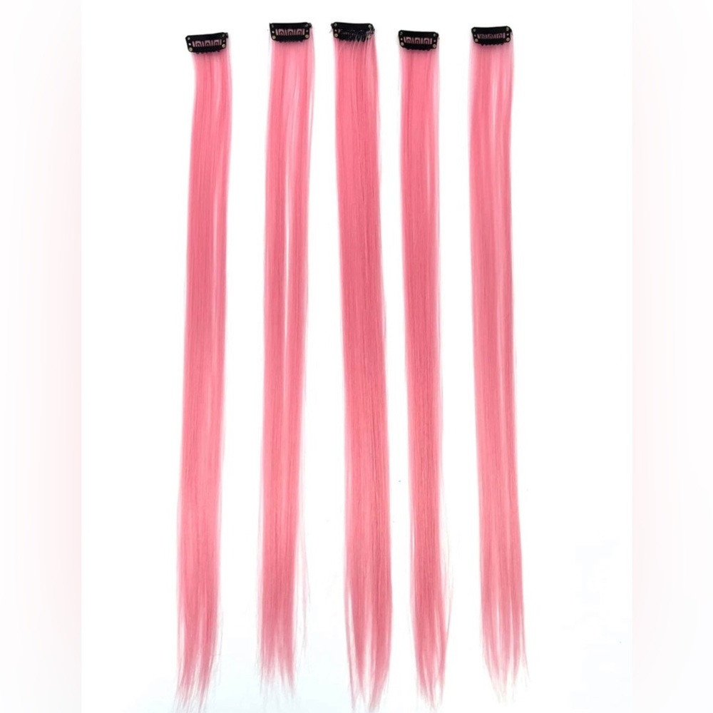 10 pcs Clip In Long Straight Synthetic Hair Extension